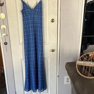 Plaid maxi dress